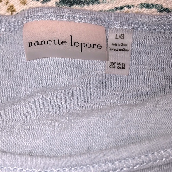Nanette Lepore size large graphic T-shirt - Picture 3 of 5